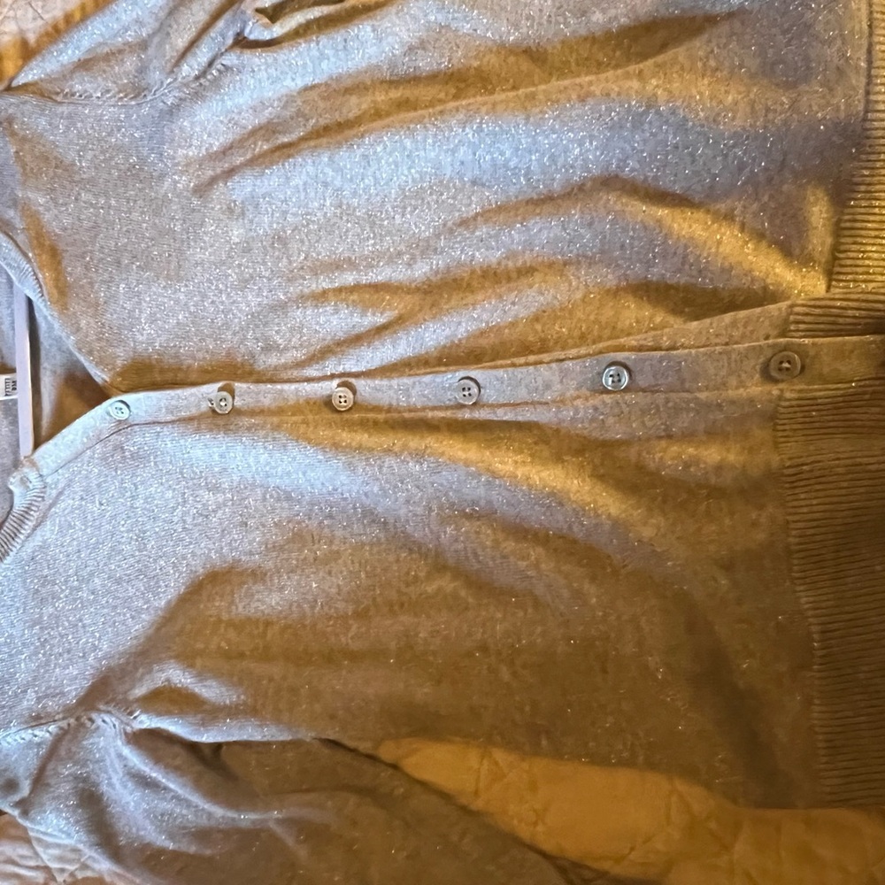 Gray Button-Up Sweater